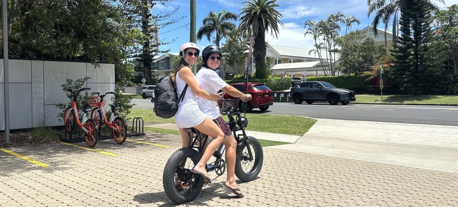 e-bike ride in byron bay